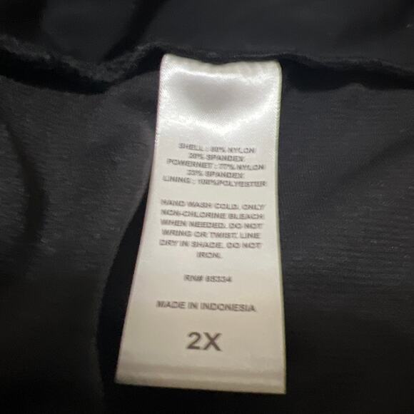 Academy Indigo Sky Plus Banded High Waist Boyshort Swim Bottoms NWT Size 2X - Picture 4 of 5